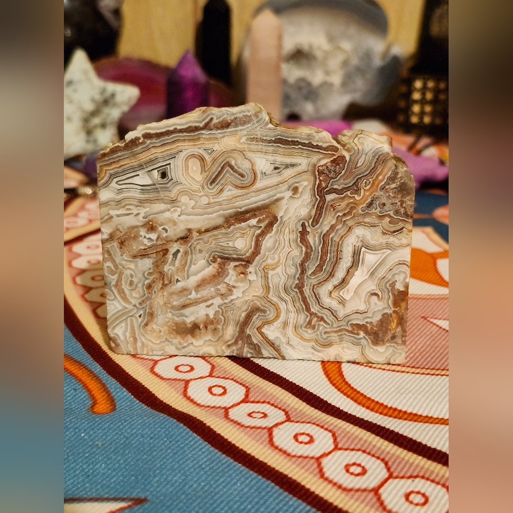 Crazy Lace Agate Mini Slice